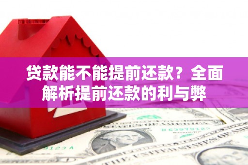 蓬溪贷款能不能提前还款？全面解析提前还款的利与弊