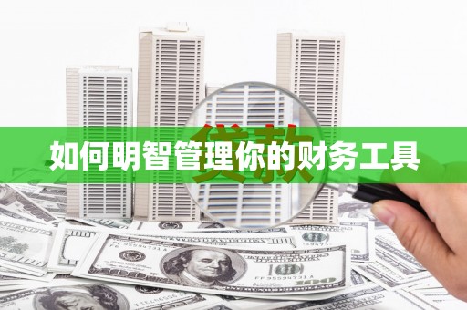 蓬溪如何明智管理你的财务工具