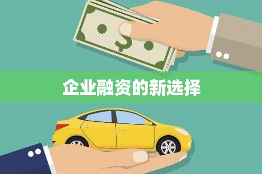 蓬溪企业融资的新选择