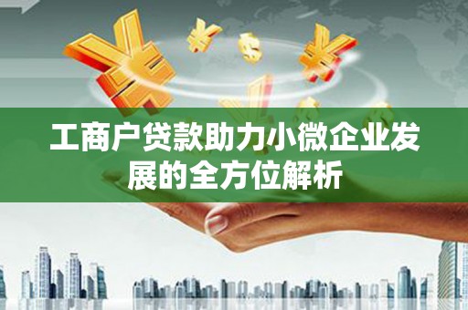 蓬溪工商户贷款助力小微企业发展的全方位解析