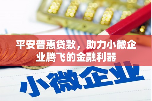 蓬溪平安普惠贷款，助力小微企业腾飞的金融利器