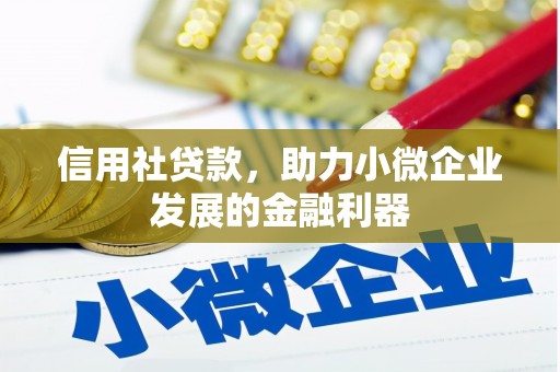 蓬溪信用社贷款，助力小微企业发展的金融利器
