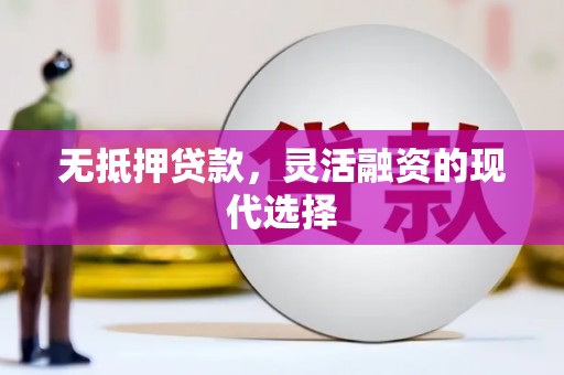 蓬溪无抵押贷款，灵活融资的现代选择