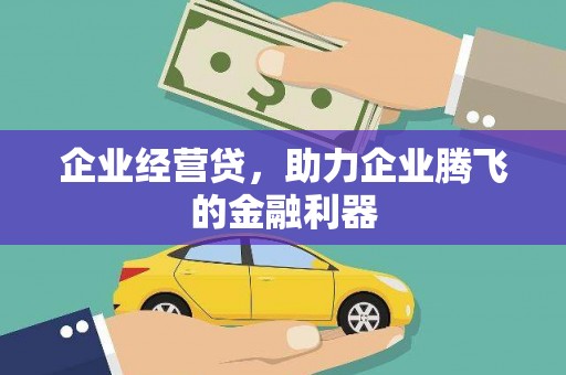 蓬溪企业经营贷，助力企业腾飞的金融利器