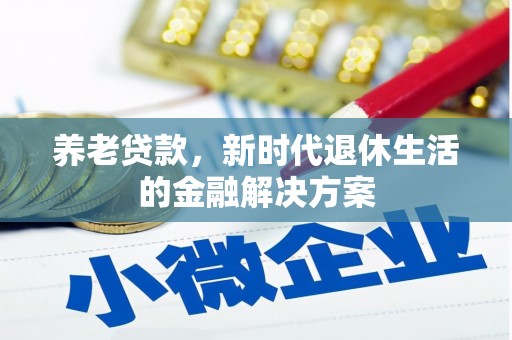 蓬溪养老贷款，新时代退休生活的金融解决方案