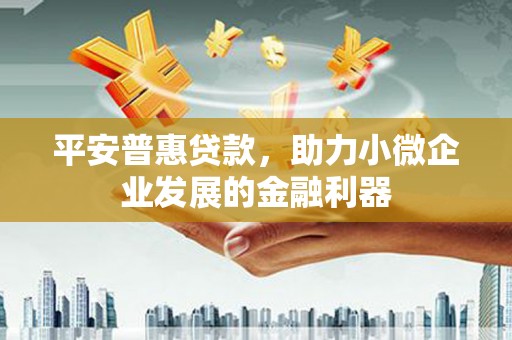 蓬溪平安普惠贷款，助力小微企业发展的金融利器