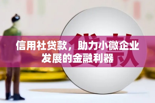 蓬溪信用社贷款，助力小微企业发展的金融利器