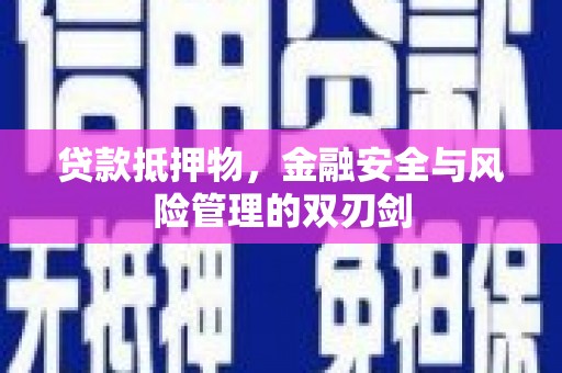 蓬溪贷款抵押物，金融安全与风险管理的双刃剑